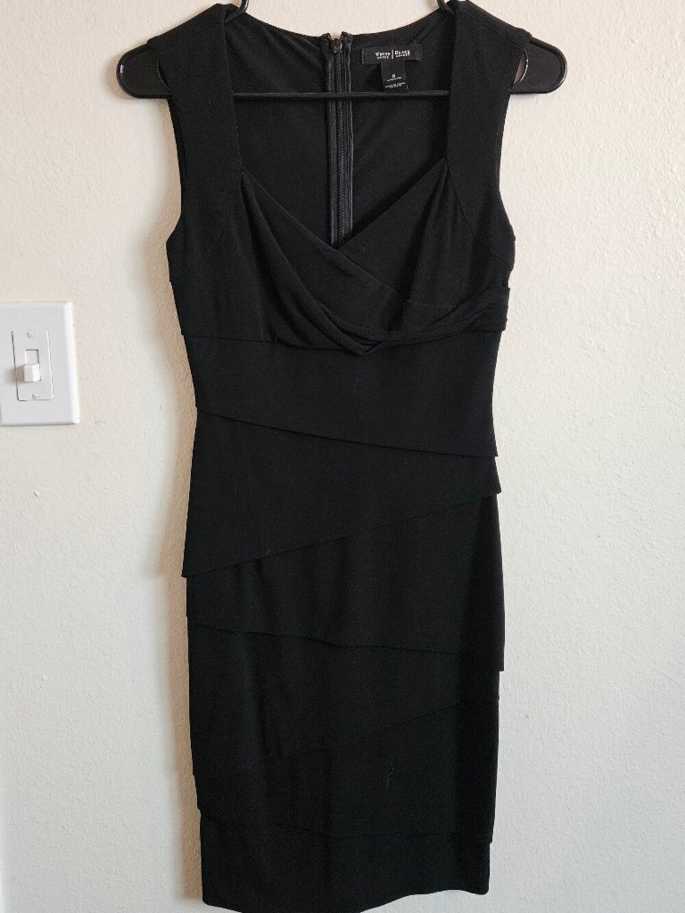 White House Black Market Black Sheath Cocktail Dress